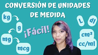 Conversión de Unidades de Medida para Enfermería ¡Fácil😉 [upl. by Verney]