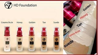 W7 HD FoundationCREME BRULE Honest ReviewBanglaShajbo w7cosmetics [upl. by Kwok]