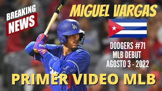 Exclusivaaaa MIGUEL VARGAS debuta a lo grande en MLB Día histórico para el baseball Cubano [upl. by Gerome]