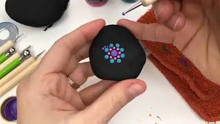 Dot Mandalas for BEGINNERS by a beginner Tips for Dotted Mandala Beginners  Rock Painting 101 [upl. by Akeimahs]