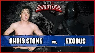 Chris Stone vs Exodus  Triple X Wrestling  August 9th 2009 [upl. by Orabla]