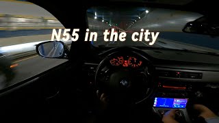 POV 335i N55 crazy loud in the city [upl. by Frasco]