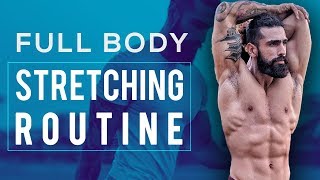 FULL BODY STRETCHING ROUTINE COOLDOWN Exercises  8 Best Stretching Exercises to Prevent Injury [upl. by Annaeed]