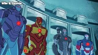 Vengadores vs Robots de Stark ♦ Los Vengadores Unidos T02E15 ♦ Español Latino [upl. by Elfrida]