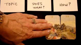 Three Card Lenormand Spread Tutorial Beginner to Intermediate [upl. by Vanda]