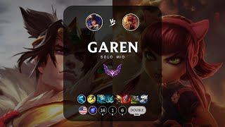 Garen Mid vs Annie  NA Master Patch 147 [upl. by Wehrle]