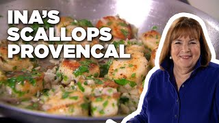 How to Make Inas Scallops Provencal  Barefoot Contessa  Food Network [upl. by Amitie]