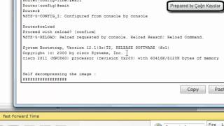 cisco packet tracer  password reset router 2811 [upl. by Romalda]