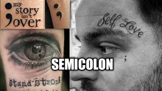 Semicolon Tattoo semicolon tattoos tattooartist femaletattooartist tattooart [upl. by Scornik881]