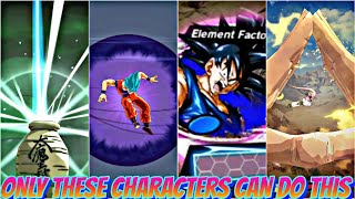 ONLY THESE CHARACTERS CAN DO THIS UPDATED 🔥 Dragon Ball Legends [upl. by Dempster666]