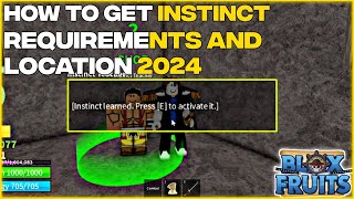 How to get OBSERVATIONINSTINCT in Blox Fruits  REMAKE amp UPDATED VERSION [upl. by Lovett90]