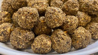 Alsi pinni recipe  flax seeds laddo  alsi kay laddo  Nasreen khan cooking amp vlogs [upl. by Anaiviv]