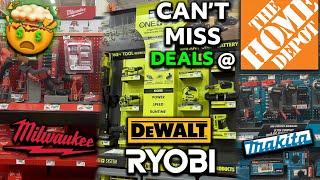 Home Depot Deals Dewalt Milwaukee Tool Makita Ryobi Ridgid  MORE [upl. by Niro305]