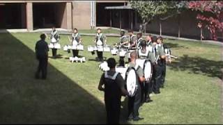 2009 Drumline Warmup before Sulphur Festival Performance [upl. by Antebi237]