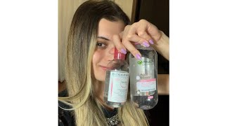 COMPARAÇÃO ÁGUA MICELAR BIODERMA X GARNIER  Paula Rabelo [upl. by Allehs501]