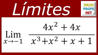 LÍMITES ALGEBRAICOS  Ejercicio 5 [upl. by Reffineg]