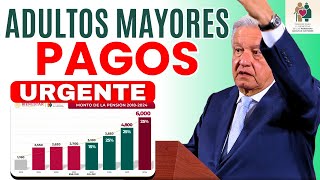 🔴AVISO URGENTE ADULTOS MAYORES  AMLO PAGO PENSIÓN🔴 [upl. by Ytteb661]