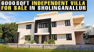 1244 Ready to Move  6000 Sqft 4BHK Villa for Sale in Sholinganallur Chennai  5000 Sqft land [upl. by Airdni]