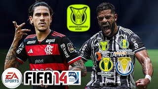 🔥 FIFA 14 Patch Incrível com Brasileirão Séries A B C D  Regionais 2024 [upl. by Daggna]