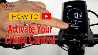 Electric bike How To Activate The Cruise Control Of Your Ebike On YL80C Display [upl. by Ayotnom]