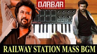 Darbar  Kannula Thimiru  Railway station Mass Bgm  Ringtone By Raj Bharath Rajinikanth  Anirudh [upl. by Laehctim96]