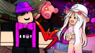 MiniToon Challenges His GF to a 1v1 in PIGGY [upl. by Kaden15]