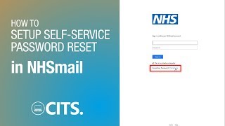 How to setup selfservice password reset in NHSmail [upl. by Novak]