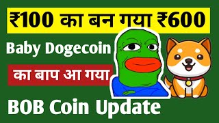 BOB coin update  Bob Coin price prediction  baby dogecoin  RichQUACK com [upl. by Yemerej]