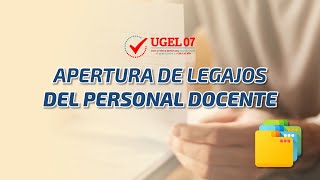 Apertura de legajos del personal docente [upl. by Atkins915]