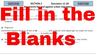 The IELTS listening fill in the blanks only practice test [upl. by Laws]