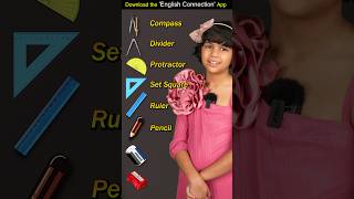 Geometry Box Tools📐  Kids English Words  Keshari Adi Connection shorts [upl. by Nibur]