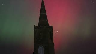 St Germains Church Marske by the Sea Aurora October 2024 [upl. by Reibaj]