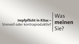 Pro und Contra Impfpflicht in Kitas [upl. by Fanechka]