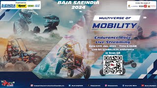 BAJA SAEINDIA 2024  mBAJA Endurance Race  13th January 2024  NATRAX Pithampur [upl. by Anneres]