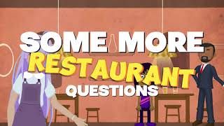 Some more Questions You May Hear At The Restaurant  British Accent Practice [upl. by Ycinuq265]