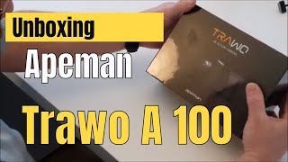 Unboxing der Apeman Trawo A100 4k Action Kamera für YouTube Videos in Ultra HD [upl. by Seuqirdor]