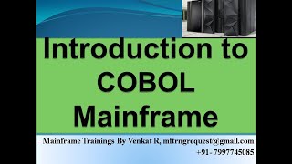 MF COBOL V DAY1 JCL VSAM COBOL DB2 and CICS modules training from 25Nov2022 [upl. by Haldas117]