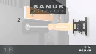 How To Install Your SANUS VuePoint F11c TV Mount [upl. by Marte526]