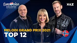 Melodi Grand Prix 2021 Eurovision  🇳🇴 Norway Final Top 12 [upl. by Annoval]