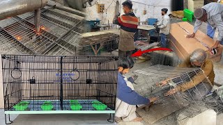 Making a Beautiful Bird Cage in the factory [upl. by Couhp]