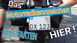 Motorradkennzeichen  Informiere Dich hier I Kennzeichenboxde [upl. by Harli334]