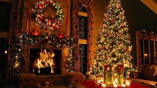 2 Hours of Classic Christmas Songs with Fireplace and Beautiful Christmas Background [upl. by Sibyl568]