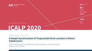 A1F — A Simple Dynamization of Trapezoidal Point Location in Planar Subdivisions [upl. by Ahsikcin]