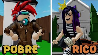 CASA RICA vs CASA POBRE en Brookhaven Roblox  Kori [upl. by Verada]