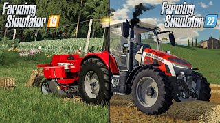 Farming Simulator 22 VS Farming Simulator 19  NEW Gameplay Comparison [upl. by Iand]