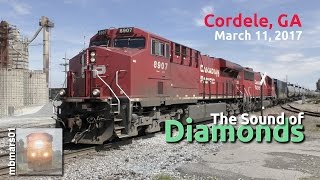 4f The Sound of Diamonds Railfanning Cordele GA 03112017 ©mbmars01 [upl. by Conal]