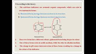 Quinonoid theory of acidbase indicators [upl. by Akihsar]