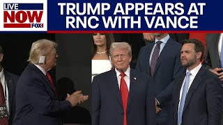 Trump at RNC First public appearance since assassination attempt  LiveNOW from FOX [upl. by Akiria]