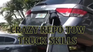 Incredible Repo Tow Truck skills 🤯 [upl. by Ynabla]