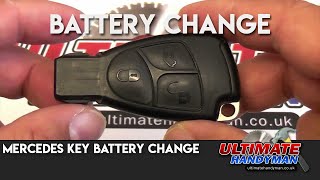 Mercedes key battery change [upl. by Carena]